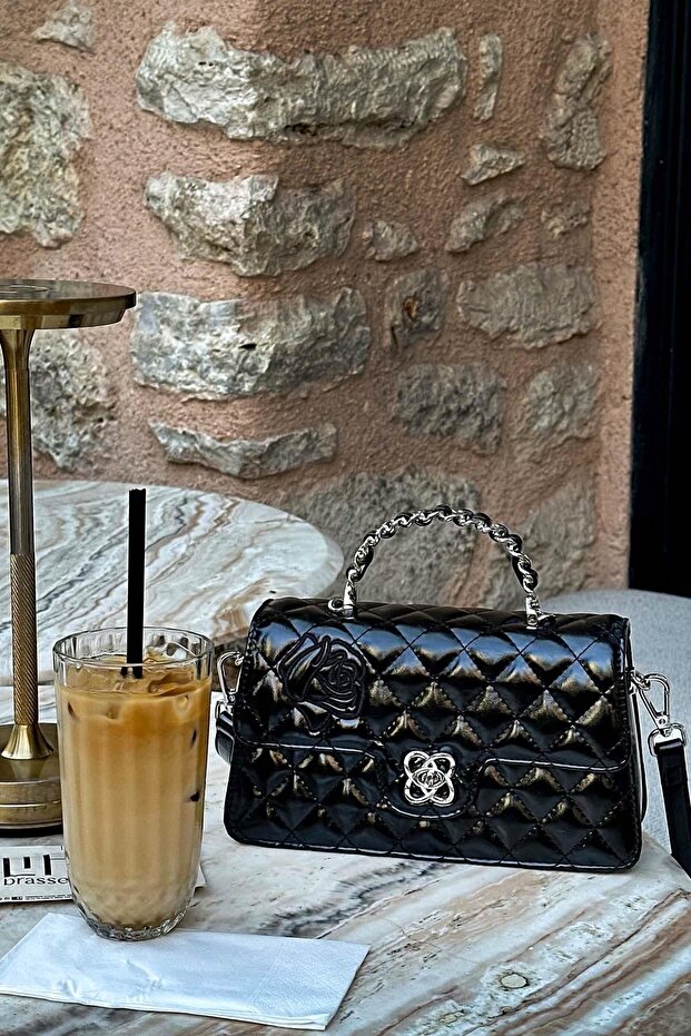 حقيبة يد بلاك روز مطبوع