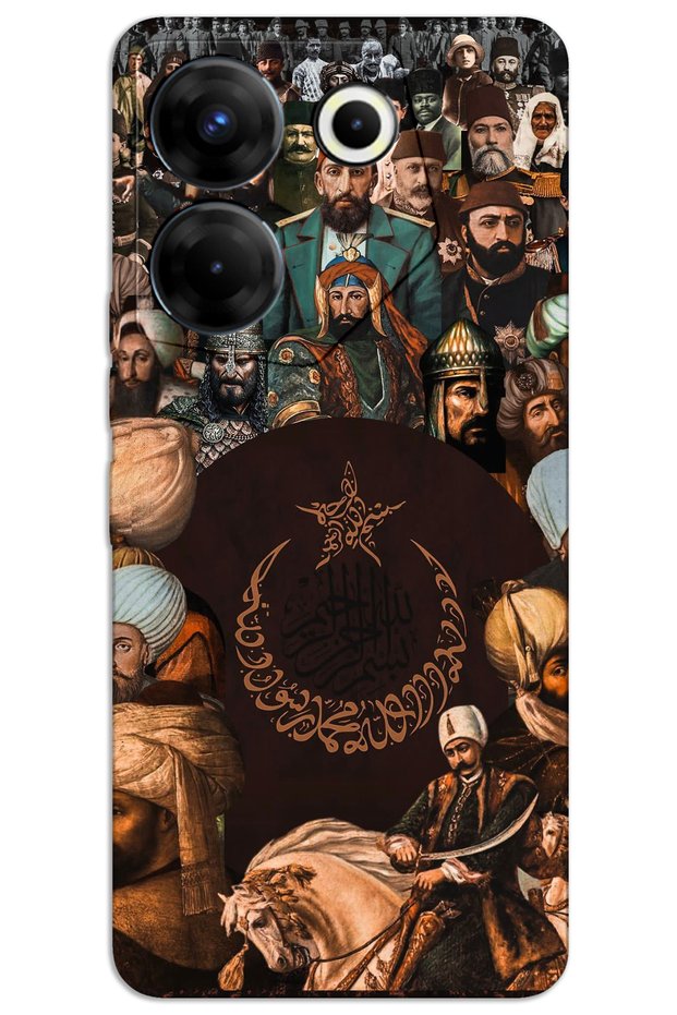 حافظة هاتف Tecno Camon 20 Pro 4G ذات غطاء خلفي مطبوع بنمط HD - دينasty Ottomans