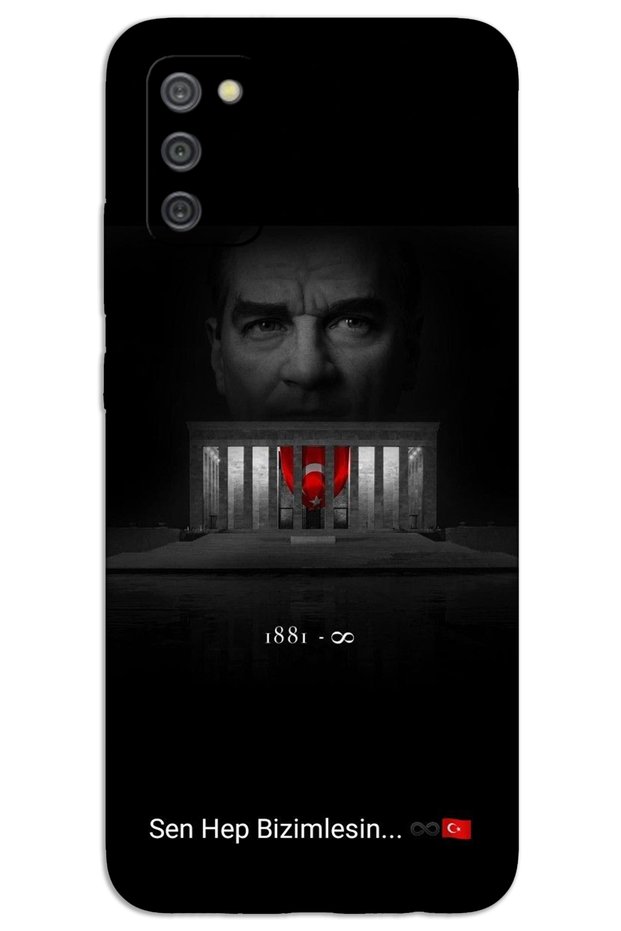 Samsung Galaxy A03S Case Hd Pattern Printed Back Cover - Atatürk Come with Us