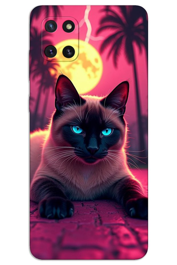 Samsung Galaxy A81 Note 10 Lite Case Hd Pattern Printed Back Cover - Tense Cat