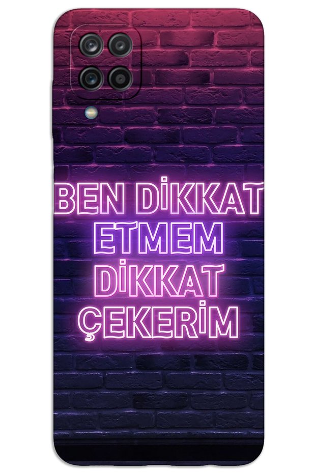 Samsung Galaxy A12 / M12 Case Hd Pattern Printed Back Cover - Attention I'M