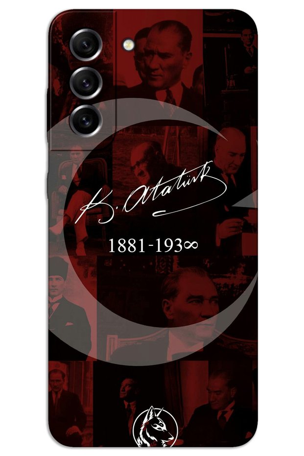 Samsung Galaxy S22 Case Hd Pattern Printed Back Cover - Atatürk Ayyıldız