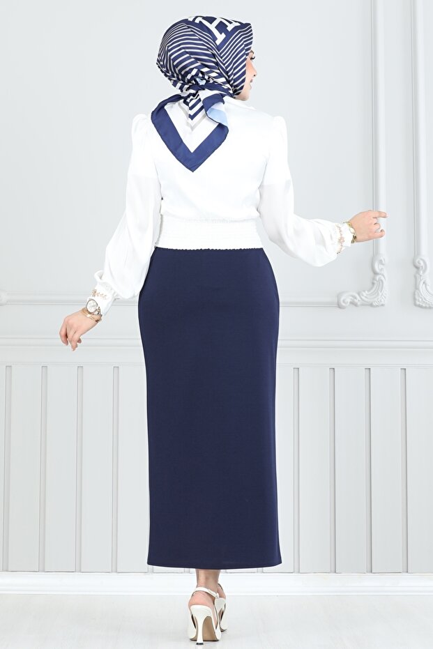 Beli Lastikli Kalem Etek 101HBS856-MS Laci - 4