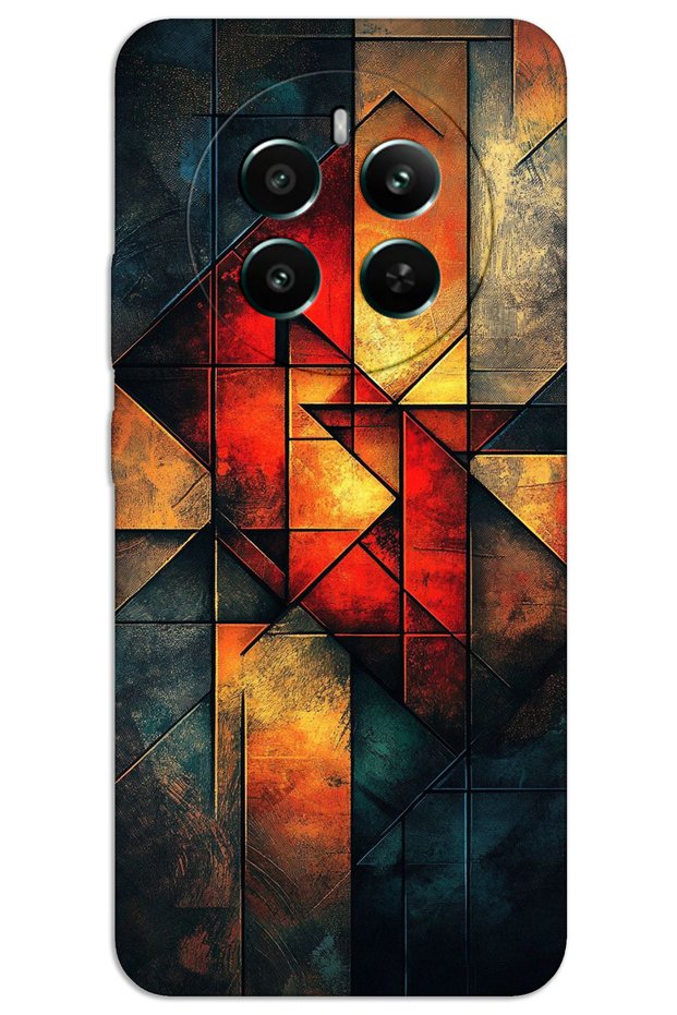 Realme 12 4g Case Hd Pattern Printed Back Cover - Warm Colors