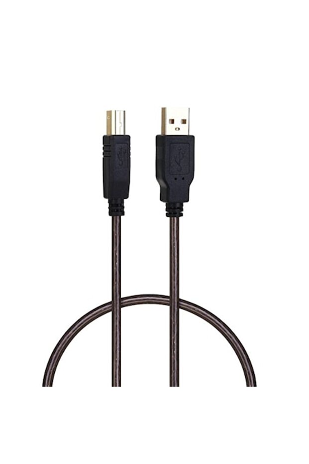USB Printer Cable 2.0 A - B, 3m Length, Black - 1