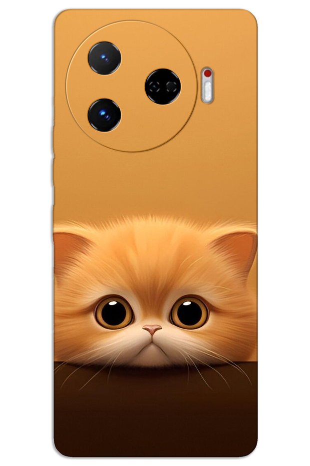 Tecno Camon 30 Pro 5g Case Hd Pattern Printed Back Cover - Yellow Kitten