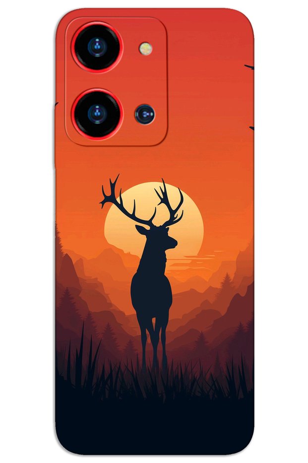 غطاء خلفي مطبوع بنمط Reeder S19 Max Pro-S-Zoom HD - غزال