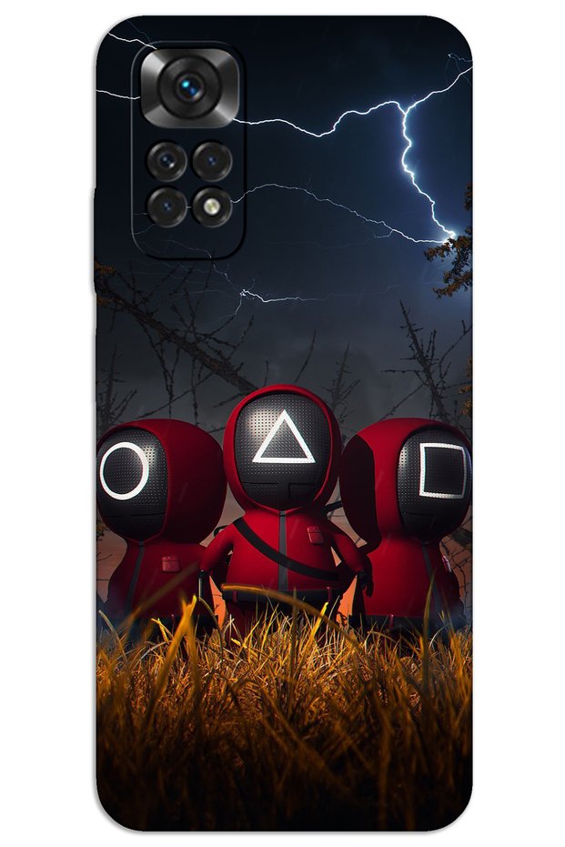 Xiaomi Redmi Note 11 Case Hd Pattern Printed Back Cover - Squid Game Minion
