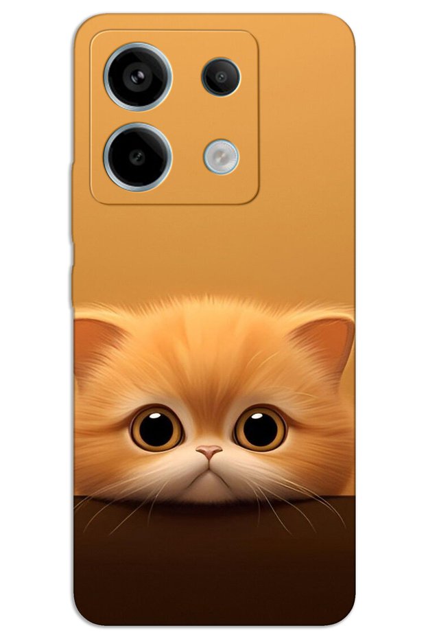 Xiaomi Redmi Note 13 Pro 5g Case Hd Pattern Printed Back Cover - Yellow Kitten