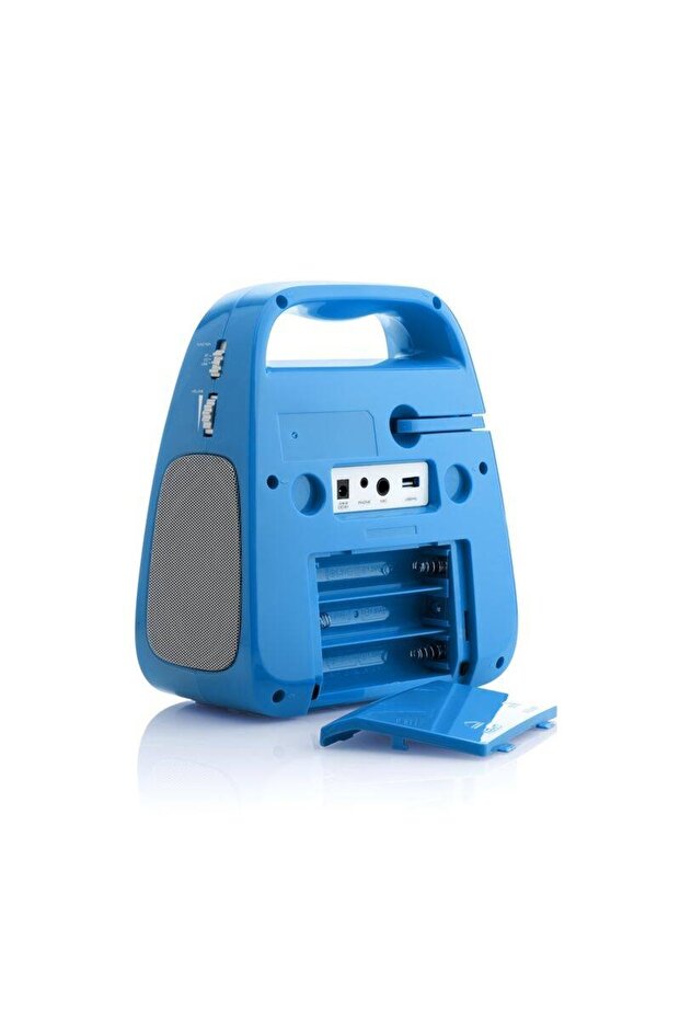 CD player with Bluetooth and karaoke function DECKO, USB, MP3, Microphone, Blue - 6