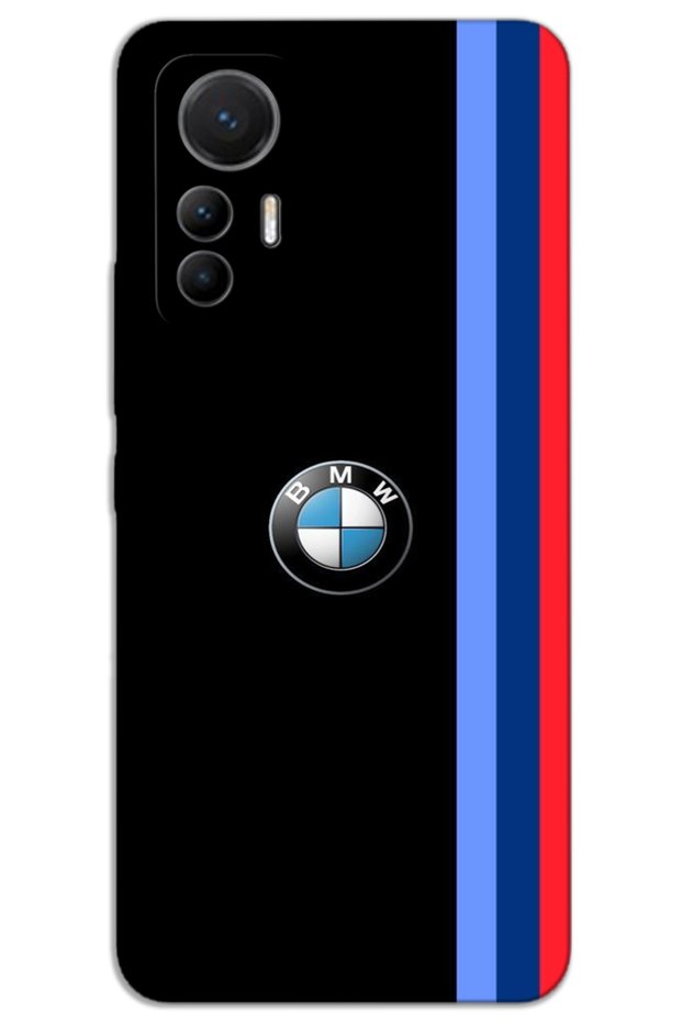 Xiaomi Mi 12 Lite Case Hd Pattern Printed Back Cover - Black Three Stripes