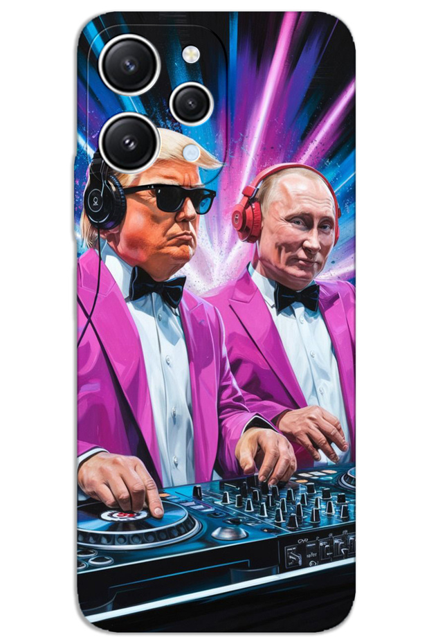 Xiaomi Redmi 12 Case Hd Pattern Printed Back Cover - Dj Trump Putin