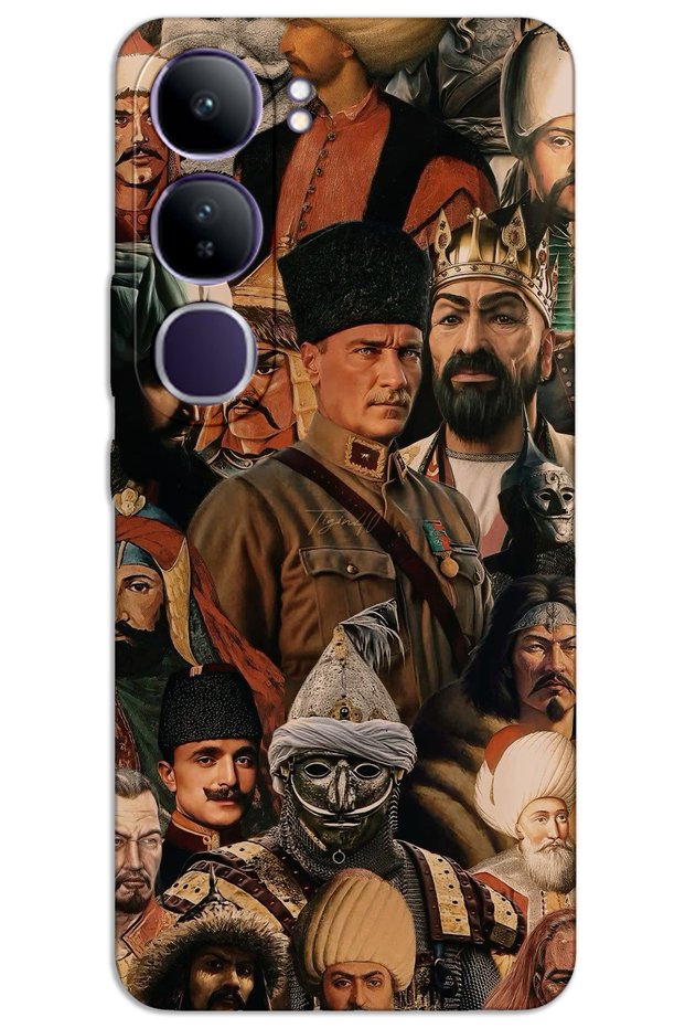 Vivo V40 Lite Case Hd Pattern Printed Back Cover - Turkish Masters