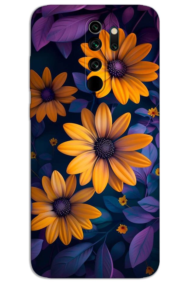 غطاء خلفي مطبوع بنمط HD لهاتف Xiaomi Redmi Note 8 Pro - زهرة صفراء