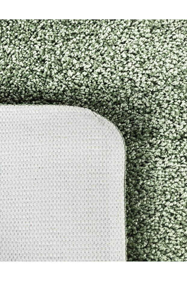 Shaggy Oval Large Size Non-Slip Base Washable 60X100 60X50 Set of 2 Bath Mat - 4