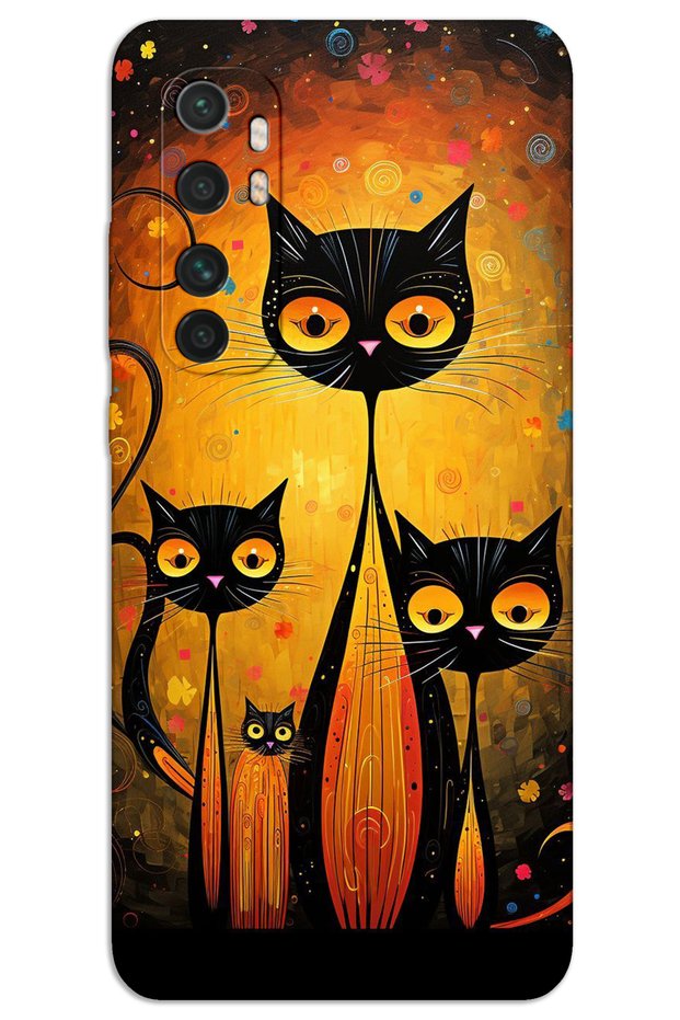 Xiaomi Mi Note 10 Lite Case Hd Pattern Printed Back Cover - Cats