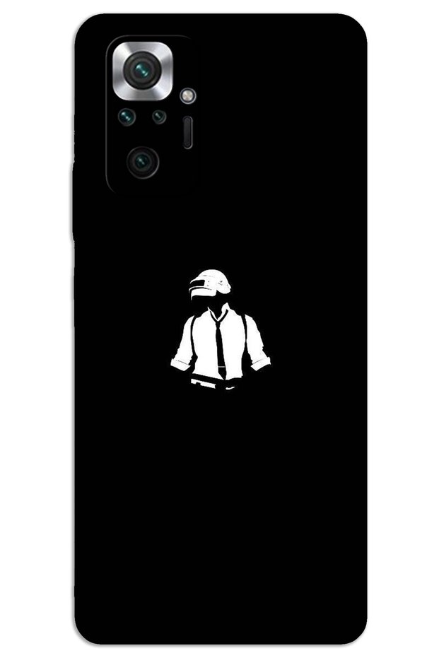 غطاء خلفي مطبوع بنمط HD لهاتف Xiaomi Redmi Note 10 Pro - Pubg Man