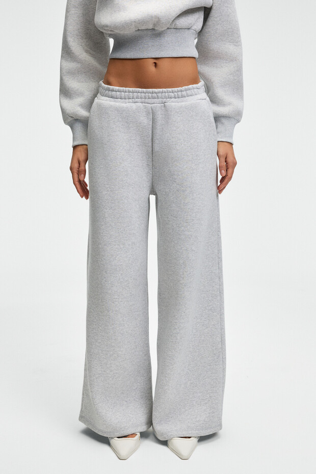 Enavie Women's Oversize Elastic Waist Double Pocket Grimelange Sweatpants