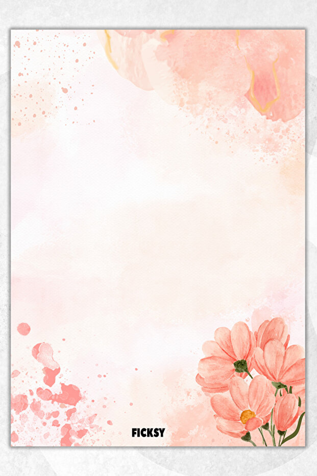 A5 Floral Notepad Unlined Notebook - 50 Sheets - Memopad - Notepad - Notebook - Writing Paper