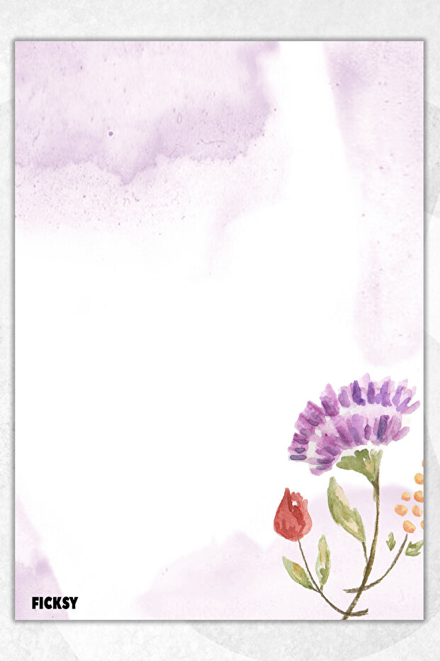 ورق ملاحظات على شكل زهرة - مقاس A5 - 50 ورقة - مفكرة - مذكرة - مفكرة - قائمة المهام - دفتر ملاحظات - 1