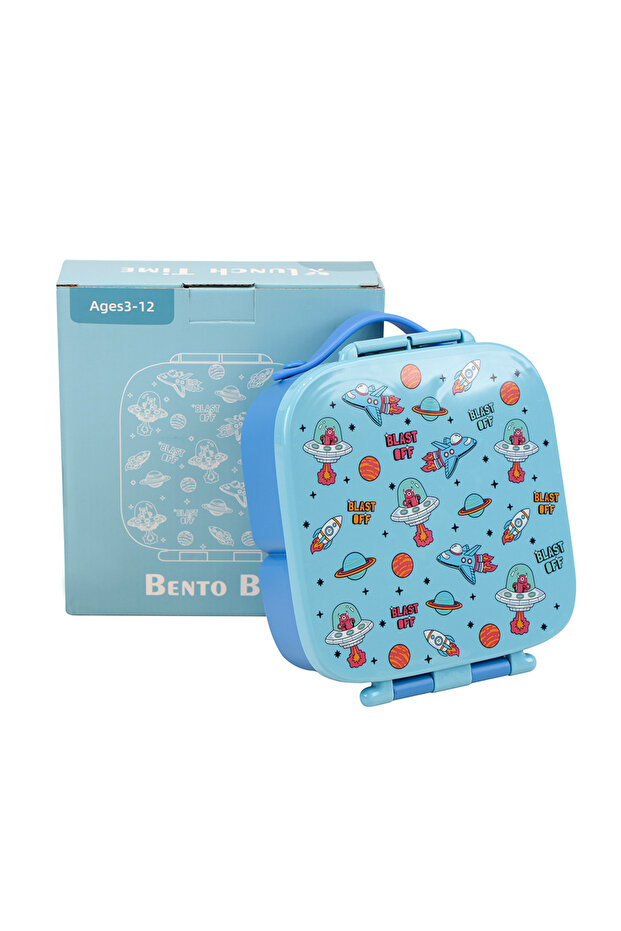 Handle Lunch Box for Kids, Multi-Compartment, Leakproof, Insulated, Food Organizer, Bento for School