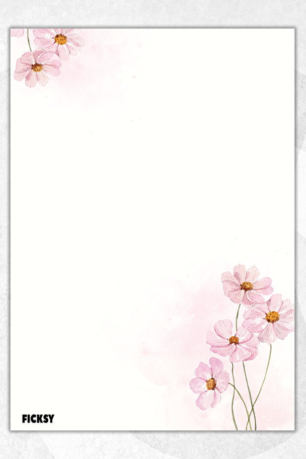 A5 Floral Notepad Unlined Notebook - 50 Sheets - Memopad - Notepad - Notebook - Writing Paper
