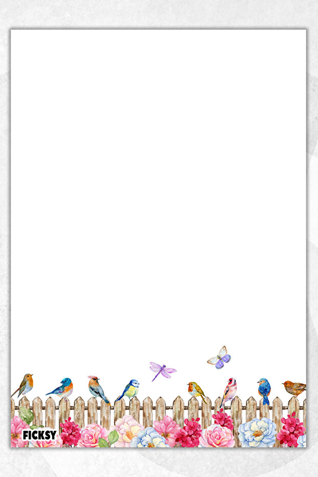 A5 Floral Notepad Unlined Notebook - 50 Sheets - Memopad - Notepad - Notebook - Writing Paper