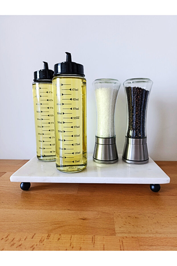 حامل عرض رخامي مستطيل طبيعي (15x30) - 2