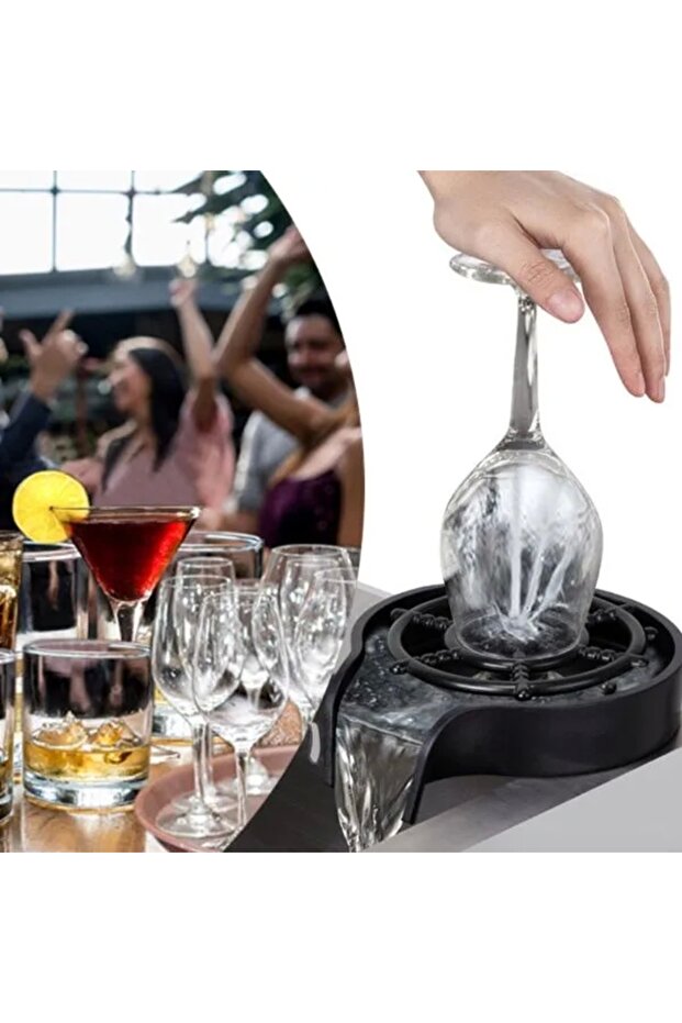 High pressure automatic cup washing device