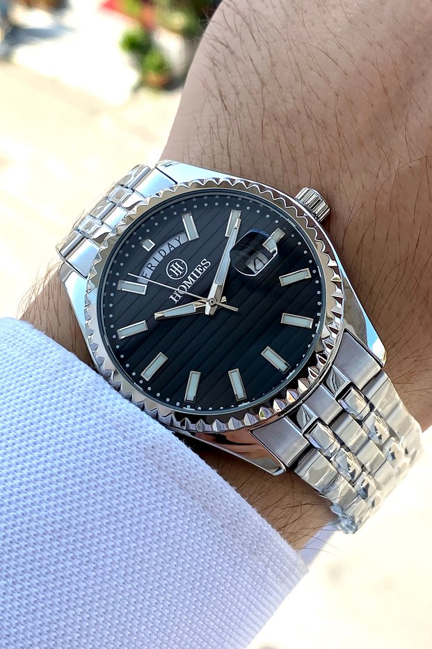 Original 2 Year Warranty Boxed Bracelet Gift Steel Men's Wrist Watch