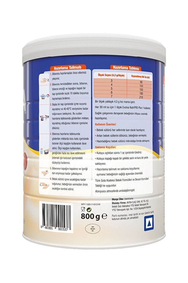 Nutripro Plus 1 Bebek Sütü 800 gr - 5