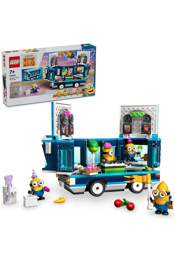 ® Despicable Me 4 Minyonların Müzikli Parti Otobüsü 75581 - 7+ Oyuncak Yapım Seti (379 Pr) - 1