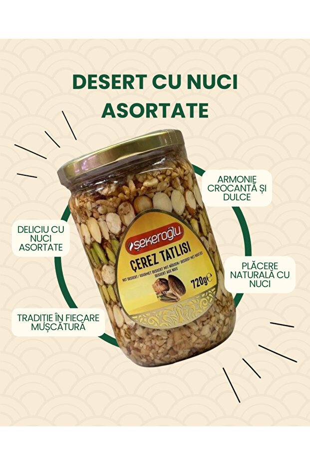 Dessert with Mixed Hazelnuts 720 Gr.Sekeroglu - 1