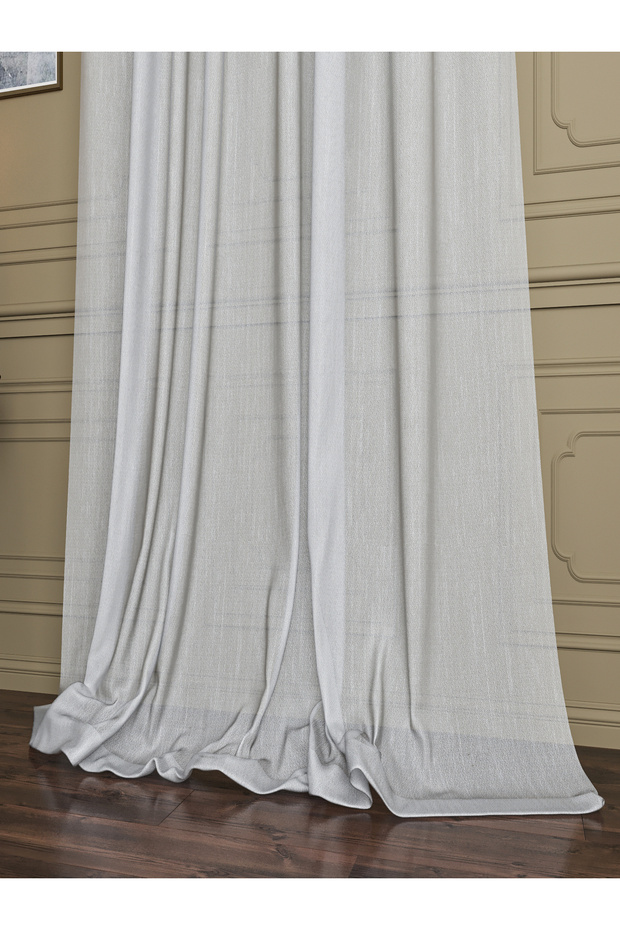 KREP BAMBU TÜL PERDE - 1