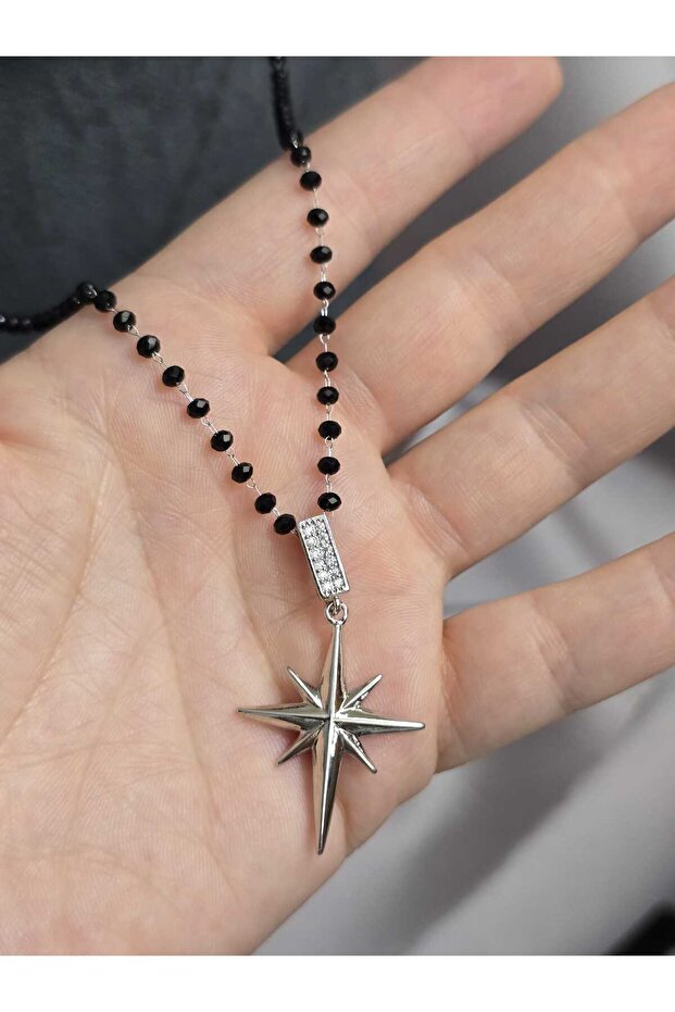 yıldız çelik kolye - 3
