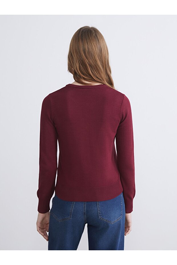 LCW Vision YENİ SEZON Bisiklet Yaka Kadın Triko Hırka - 3