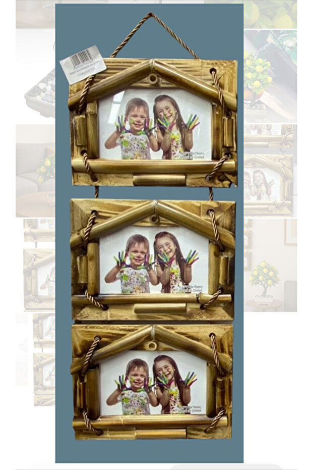 Bambu Zarafet Üçlü Çerçeve - 2