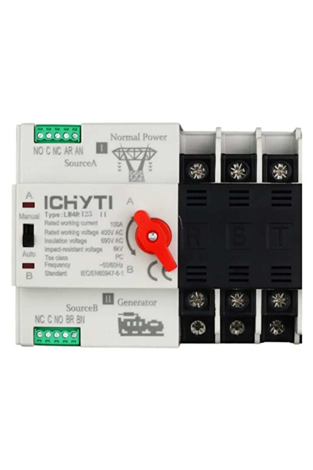 Automatic Transfer Switch, Three-phase, ATS 3P, 125A - 2