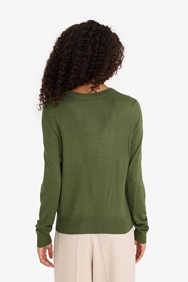 Regular Fit Rundhalsstrickpullover E7889AX25WN - 6