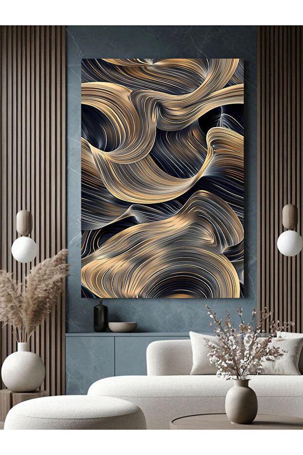 DESEN BASKILI KANVAS TABLO - 4