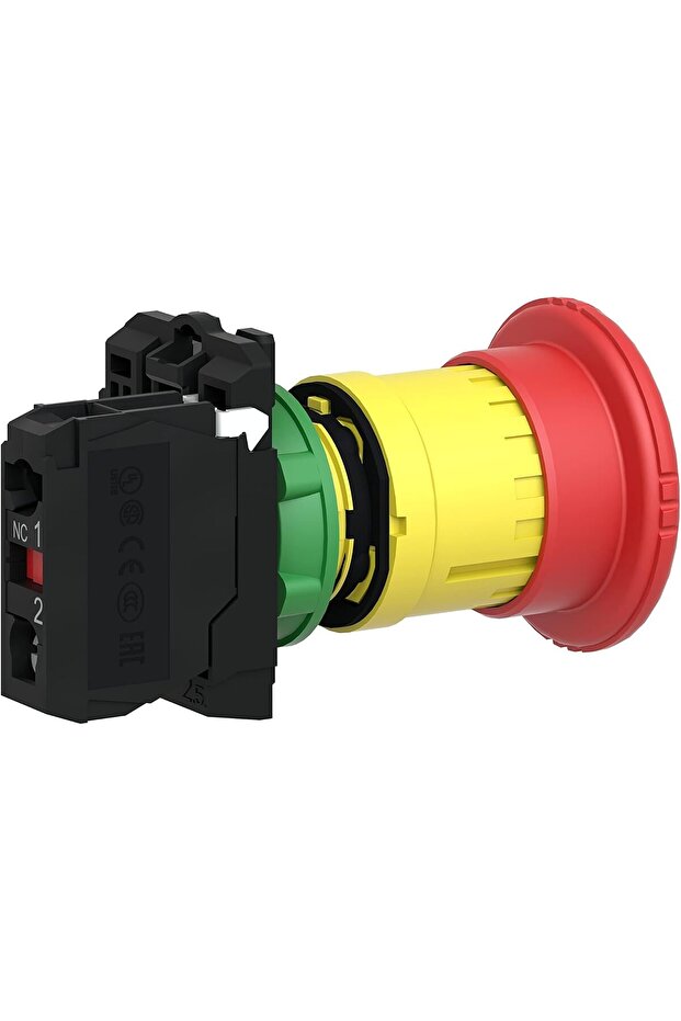 red Ø40 Emergency stop, switching off pushbutton Ø22 latching turn release 1NC, - 4
