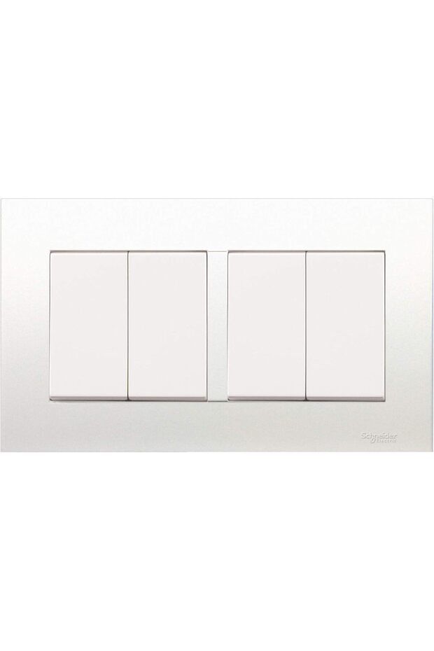 KB34 Vivace White - 1-way plate switch 4 gang - 16AX - white