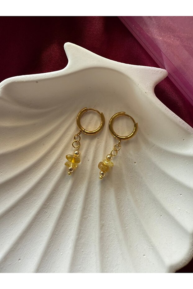 Sitrin Çelik küpe - 1