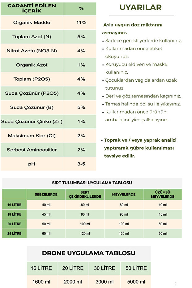 Ecobor Organik Sıvı Gübre 10 Lt - Meyve - 4