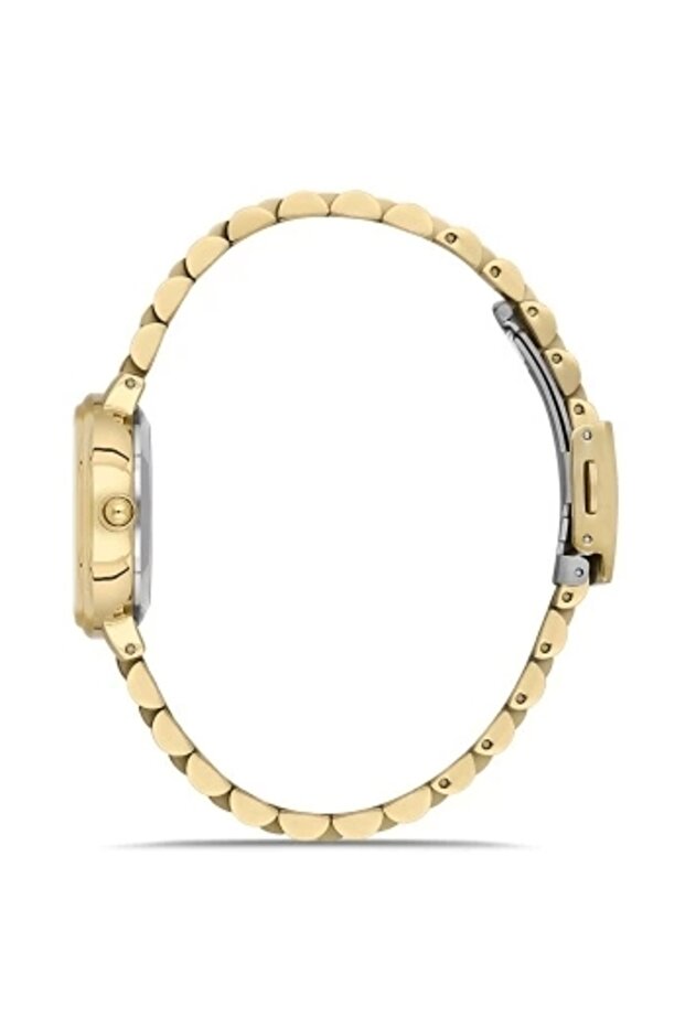 Sarı Çelik Kordon Kadın Kol Saati FL21493A-B - 3