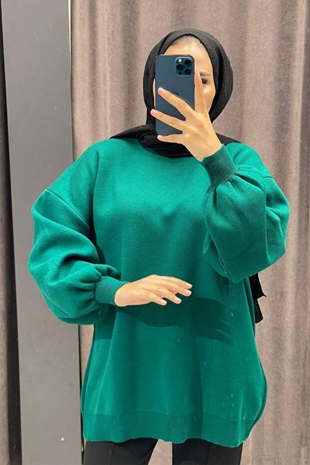 pulover cu mânecă cu balon - 2