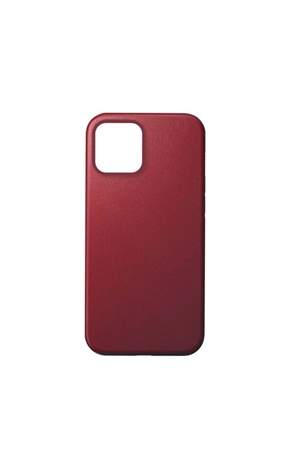 Case compatible with iPhone XR, Premium - leather material, Dark Red - 3