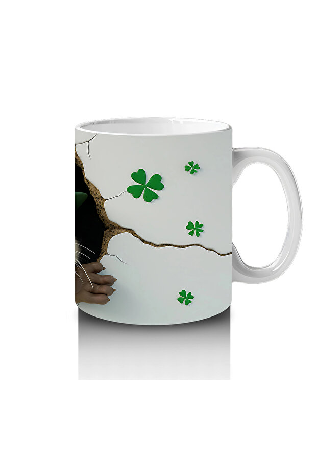 فأر على شكل برسيم – كوب قهوة مطبوع - 4