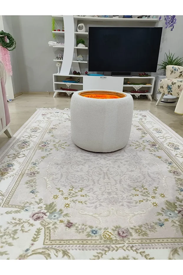 Sonsuz Kuyu Sehpa | Dokunmatik Sensörlü LED Işık | Infinity Mirror | Gizli Şarj Alanlı Yan Sehpa - 8