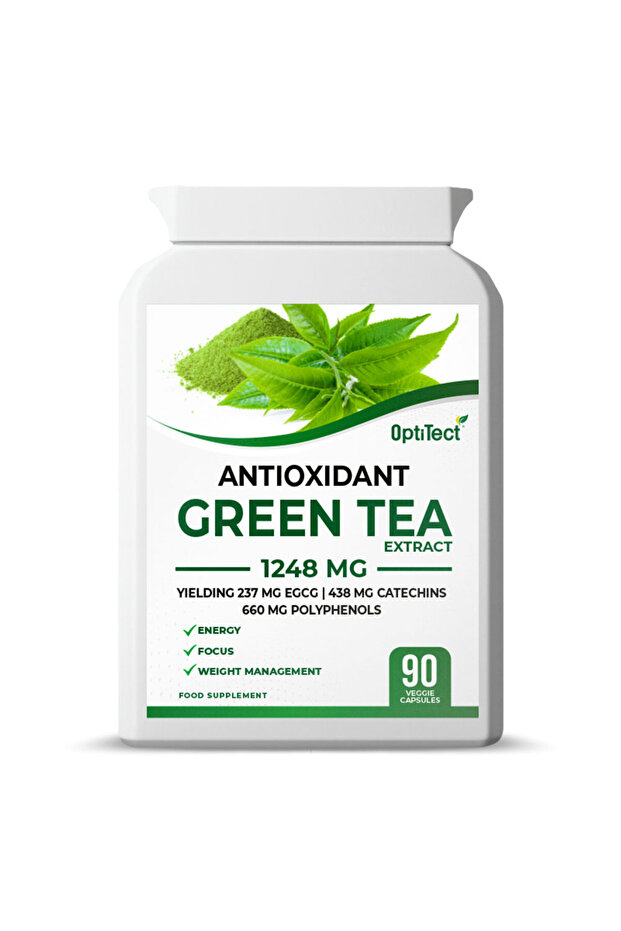 Green Tea Extract, 90 Veggie Capsules, Helps Boost Energy, Support Mental Focus